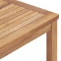 Mesa de comedor de jardín madera maciza de teca 160x80x77 cm