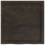 Encimera de baño madera tratada marrón oscuro 60x60x(2-4) cm