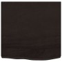 Encimera de baño madera tratada marrón oscuro 60x60x(2-6) cm
