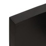 Encimera baño madera maciza tratada marrón oscuro 80x60x2 cm