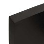 Encimera de baño madera tratada marrón oscuro 100x40x(2-6) cm