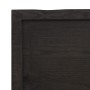 Encimera de baño madera tratada marrón oscuro 100x50x(2-6) cm