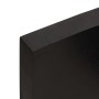 Encimera de baño madera tratada marrón oscuro 100x50x(2-6) cm