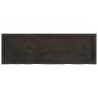 Encimera de baño madera tratada marrón oscuro 120x40x(2-4) cm