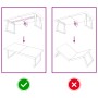 Encimera de baño madera tratada marrón oscuro 120x50x(2-4) cm