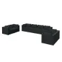 8-teiliges Gartenmöbel-Set und schwarze synthetische Rattankissen von vidaXL, Gartensets - Ref: Foro24-3102280, Preis: 965,46...