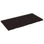 Encimera de baño madera tratada marrón oscuro 120x60x(2-4) cm
