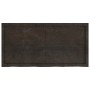 Encimera de baño madera tratada marrón oscuro 120x60x(2-4) cm