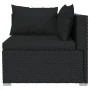 8-teiliges Gartenmöbel-Set und schwarze synthetische Rattankissen von vidaXL, Gartensets - Ref: Foro24-3102280, Preis: 965,46...