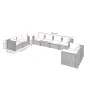 8-teiliges Gartenmöbel-Set und schwarze synthetische Rattankissen von vidaXL, Gartensets - Ref: Foro24-3102280, Preis: 965,46...