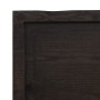 Encimera de baño madera tratada marrón oscuro 120x60x(2-4) cm
