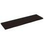 Encimera de baño madera tratada marrón oscuro 140x40x(2-4) cm