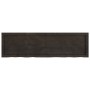 Encimera de baño madera tratada marrón oscuro 140x40x(2-6) cm