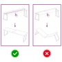 Encimera de baño madera tratada marrón oscuro 140x40x(2-6) cm