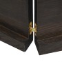 Encimera de baño madera tratada marrón oscuro 140x60x(2-4) cm