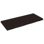 Encimera de baño madera tratada marrón oscuro 140x60x(2-6) cm