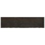 Encimera de baño madera tratada marrón oscuro 160x40x(2-4) cm