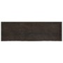 Encimera de baño madera tratada marrón oscuro 160x50x(2-4) cm