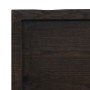 Encimera de baño madera tratada marrón oscuro 160x50x(2-4) cm