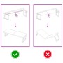Encimera de baño madera tratada marrón oscuro 160x60x(2-4) cm