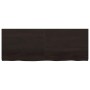 Encimera de baño madera tratada marrón oscuro 160x60x(2-6) cm