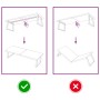 Encimera de baño madera tratada marrón oscuro 160x60x(2-6) cm