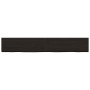 Encimera de baño madera tratada marrón oscuro 180x40x(2-4) cm