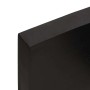 Encimera de baño madera tratada marrón oscuro 180x40x(2-6) cm