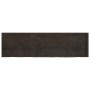 Encimera de baño madera tratada marrón oscuro 180x50x(2-6) cm