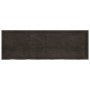 Encimera de baño madera tratada marrón oscuro 180x60x(2-6) cm