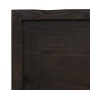 Encimera de baño madera tratada marrón oscuro 180x60x(2-6) cm