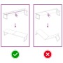 Encimera de baño madera tratada marrón oscuro 200x60x(2-4) cm