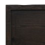Encimera de baño madera tratada marrón oscuro 200x60x(2-4) cm
