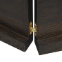 Encimera de baño madera tratada marrón oscuro 200x60x(2-4) cm