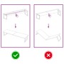 Encimera de baño madera tratada marrón oscuro 220x50x(2-4) cm