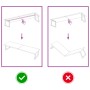 Encimera de baño madera tratada marrón oscuro 220x50x(2-6) cm