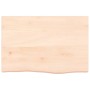 Tablero de mesa madera maciza roble sin tratar 60x40x(2-6) cm