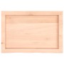 Tablero de mesa madera maciza roble sin tratar 60x40x(2-6) cm