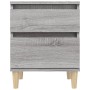 Sonoma grauer Nachttisch 40x35x50 cm von vidaXL, Schließfächer und Lagerschränke - Ref: Foro24-821838, Preis: 42,06 €, Rabatt: %