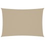 Toldo de vela rectangular tela Oxford beige 2,5x4,5 m