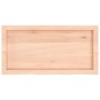 Tablero de mesa madera maciza roble sin tratar 80x40x(2-4) cm