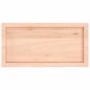 Tablero de mesa madera maciza roble sin tratar 80x40x(2-6) cm