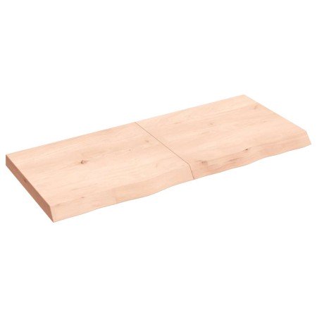 Tablero de mesa madera maciza roble sin tratar 120x50x(2-6) cm