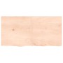 Tablero de mesa madera maciza roble sin tratar 120x60x(2-4) cm