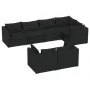 7-piece garden furniture set with black synthetic rattan cushions by vidaXL, Garden sets - Ref: Foro24-3102472, Price: 807,51...