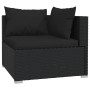 Set von Gartenmöbeln und Kissen 7 Stück schwarz synthetischen Rattan von vidaXL, Gartensets - Ref: Foro24-3102472, Preis: 694...