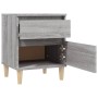 Sonoma grauer Nachttisch 40x35x50 cm von vidaXL, Schließfächer und Lagerschränke - Ref: Foro24-821838, Preis: 42,06 €, Rabatt: %