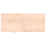 Tablero de mesa madera maciza roble sin tratar 140x60x(2-4) cm