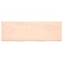 Tablero de mesa madera maciza roble sin tratar 180x60x(2-6) cm