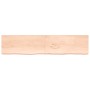 Tablero de mesa madera maciza roble sin tratar 220x50x(2-6) cm